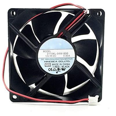 3110KL-04W-B50 80mm Cooling Fan 12V 0.30A Double Ball Cooling Fan