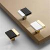 NALsa Gold Black Chrome Kitchen Handle Zinc Alloy Cabinet Knobs and Handles Drawer Pulls Furniture Handle Door Hardware 1Pcs (Color : White Gold) view 4