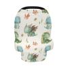 Kigai Cute Dragon Baby Car Seat Covers for Newborn, Breathable Nursing Cover for Breastfeeding Moms, Baby Stroller/Shopping Cart/Stretchy Carseat Cover for Boy & Girl view 4