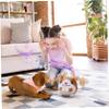 CurcKua Interactive Dog Toys Hamster Shape Singing Bouncing Moving Dog Toy Cute Plush USB Dog Toys Detachable Washable Pet Toys Dog Supplies Dog Toys Indestructible Dog Toys that Move Pet Toys view 2