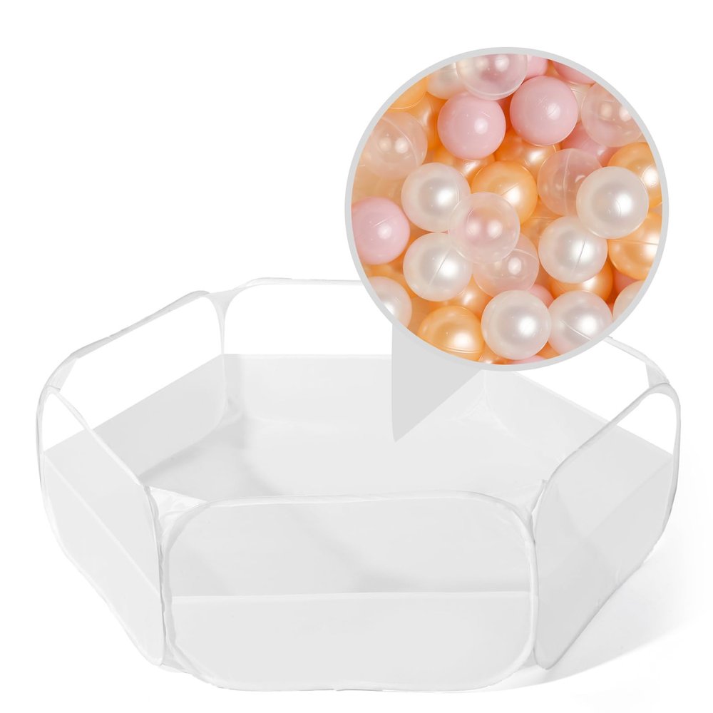 Ball Pit with Balls Included for Toddlers, Collapsible Ball Pits Play Tent, Crawl Playpen Ball Pool Playhouse with Storage Bag, for Boys Girls Dogs Cats Birthday Christmas Summer Play