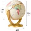 Detailed Dia 4-inch/10CM Globe, 360 Rotation World Globe, Earth Globe Educational/Geographic Modern Desktop Decoration New view 2