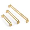 NALsa Modern Zinc Alloy Black Gold Door Handles Kitchen Cabinet Handles Solid Drawer Knobs Fashion Furniture Handle Hardware 1Pcs (Color : Gold-128mm) view 1