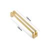 NALsa Modern Zinc Alloy Black Gold Door Handles Kitchen Cabinet Handles Solid Drawer Knobs Fashion Furniture Handle Hardware 1Pcs (Color : Gold-128mm) view 2