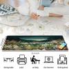 BFDHGQZC Wildflower Field Mouse Pad, 24" x 14" Playmat for MTG, TCG, RPG, CCG Trading Card Games, Computer, Office view 3