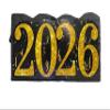 APINATA4U 2026 New Year Sparkling Pinata, Gold Glitter and Black New Years Eve Party Decoration, End of Year Celebration, 2026 Themed Party Supplies, Countdown and Graduation Pinata view 1