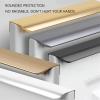NALsa Hidden Furniture Handles Gold Black Modern Aluminum Alloy Wardrobe Drawer Knobs Long Kitchen Cabinet Pulls Cupboard Door Handles 1Pcs (Color : White, Size : Length-800mm) view 4