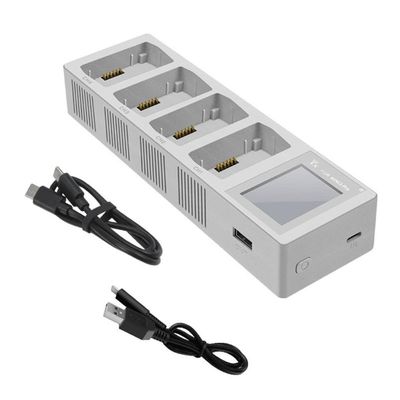 5V 3A Charging Hub, 4 Slots Intelligent Flight Batteries Charging Hub with LED Display for DJI Mavic Mini 3 Pro Drone