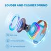 Speaker Machine for Kids& Adults,Mini Portable Blue-Tooth Karaoke Speaker with 2 Wireless Microphones and Dynamic Lights,Home KTV,Outdoor,Travel (Blue) view 2