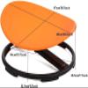 Autism Kids Swivel Chair, Sensory Toys Chair for Kids, Spinning Chair Wobble Chair Balance Toys, Balance Physical Therapy Equipment, Training Body Coordination, Kid Spinning Carousel for Kids 3-12 ( C view 3