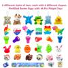 32 Pack Prefilled Easter Eggs with Fidget Toys, Bright Colorful Easter Eggs Prefilled with Variety Easter Stress Toys Great for Kids Toddler Easter Basket Stuffers Party Favors Gifts view 3