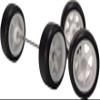 2Pcs White Black Alloy 1:64 Wheels,Scale Alloy Wheels Rubber Tires,Model Alloy & Accessories Tires Wheel Rubber, Wheels and Tires view 1