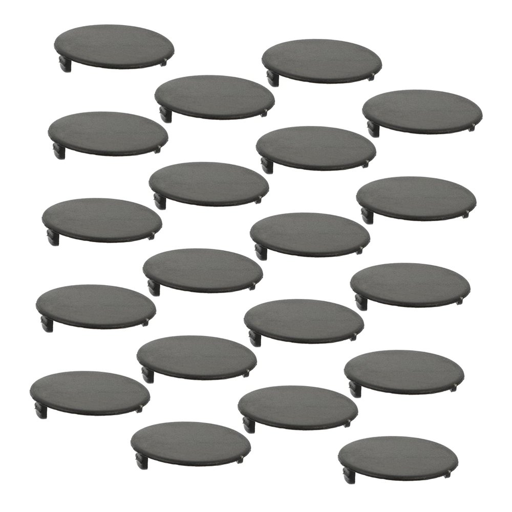 20 Pcs Black Plastic Piggy Bank Stoppers Round Bottom Plugs for Money Saving and Coin Collection Ideal Replacement for Storage Boxes