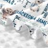 Personalized Baby Car Seat Cover Winter Custom Minky Carseat Cover Boy Girls with Name Owl Carseat Canopy Customized Car Seat Canopy Infant Carrier Covers Nursing Cover Toddler Blanket view 4