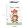 Winter Carseat Cover for Baby Personalized Bear Baby Car Seat Cover with Name Custom Minky Car Seat Canopy Boys Girls Infant Carrier Covers Nursing Cover Toddler Blanket view 3