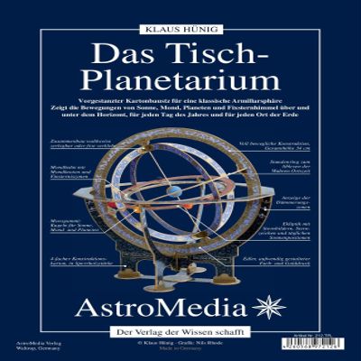 AstroMedia Tabletop Cardboard Planetarium Kit for Ages 14+, Includes Pre-punched Board, Planetary Balls & Accessories