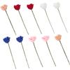 FAVOMOTO 10pcs Miniature Rose Lifelike Artificial Flowers for Dollhouses Micro Landscapes and DIY Crafts Includes and Roses for Home Decor view 1
