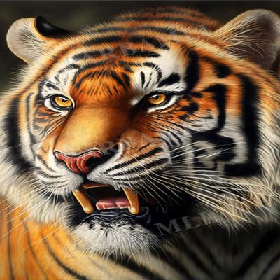 1000 Piece Jigsaw Puzzle for Adults, Tiger Close-up Puzzle, Suitable Beginner Art DIY Handmade Gift, Decorations for Relaxing Breaks