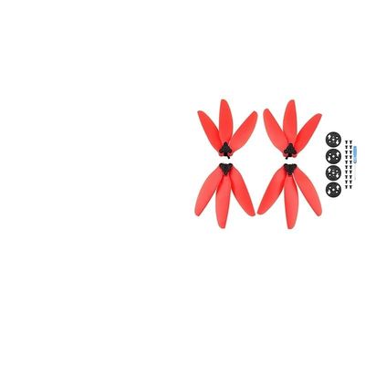 BayDe for DJI Mini 2/SE Mavic Mini Propeller Quick Release Foldable Three-Blade Props Paddle Replacement Wing Fans Drone Replacement Parts (Color : Red)