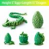 LEWELLRY 15" 3D Printed Dragon Egg,Christmas Birthday Toys, Stocking Stuffers Gift, Articulated Crystal Cool Fidget Dragon for Girls Boys Kids Ages 3,4, 5, 6,7, 8,9,10,11,12 Years Old view 3