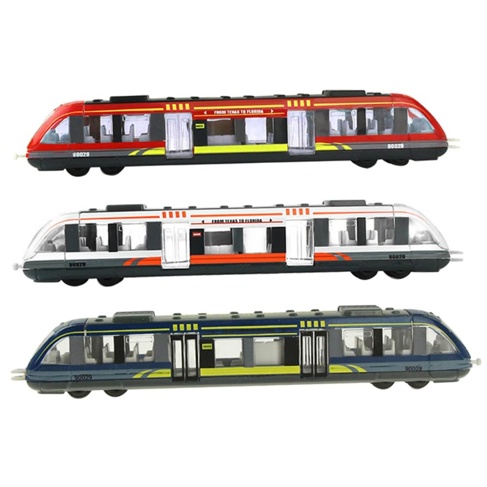 Vaguelly 3pcs Boy Girl Electric Train Toy High-Speed Train Tracks Design for Boys Girls for Toddlers Years Coordination Skills