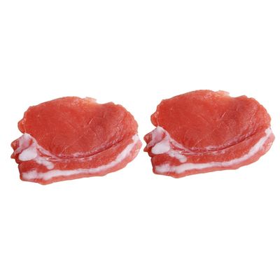 HOOTNEE 2pcs Resin Pork Model Lifelike Fake Food Props for Home Decor Realistic Pork Decor for Kitchen Display