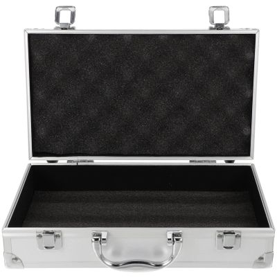 Mipcase Aluminum Tool Box Case, Portable Hard Case Metal Briefcase Tool Box for Test Cosmetic Medicine Items Instruments Jewelry Tools