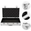 Mipcase Aluminum Tool Box Case, Portable Hard Case Metal Briefcase Tool Box for Test Cosmetic Medicine Items Instruments Jewelry Tools view 3