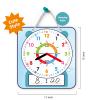 ANCOMEDO 2 Pack Magnetic Writable Dry Erase Teaching Clock, Large 12" Teaching Demonstration Clock for Kids Learning Time with Cute Style for Home School Classroom Supplies(12" x 11") view 2
