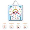 ANCOMEDO 2 Pack Magnetic Writable Dry Erase Teaching Clock, Large 12" Teaching Demonstration Clock for Kids Learning Time with Cute Style for Home School Classroom Supplies(12" x 11") view 3