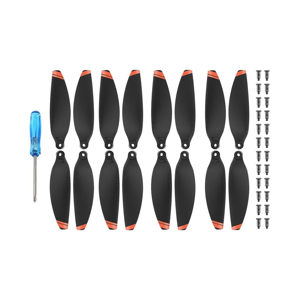 Baling-Baling for for Mini 2/Mini SE Drone Pengganti Sayap Ringan Alat Peraga Suku Cadang Bilah (Size : Orange 4 Pairs)