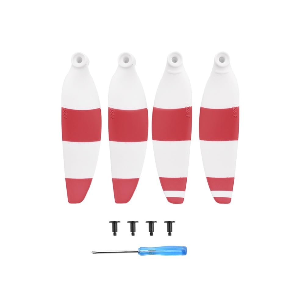 4726 Baling-Baling for For Mavic Mini 2 Warna-warni Set Baling-Baling Sayap Drone Kebisingan Rendah Aksesoris Drone Portabel (Size : White Red 1 pair)