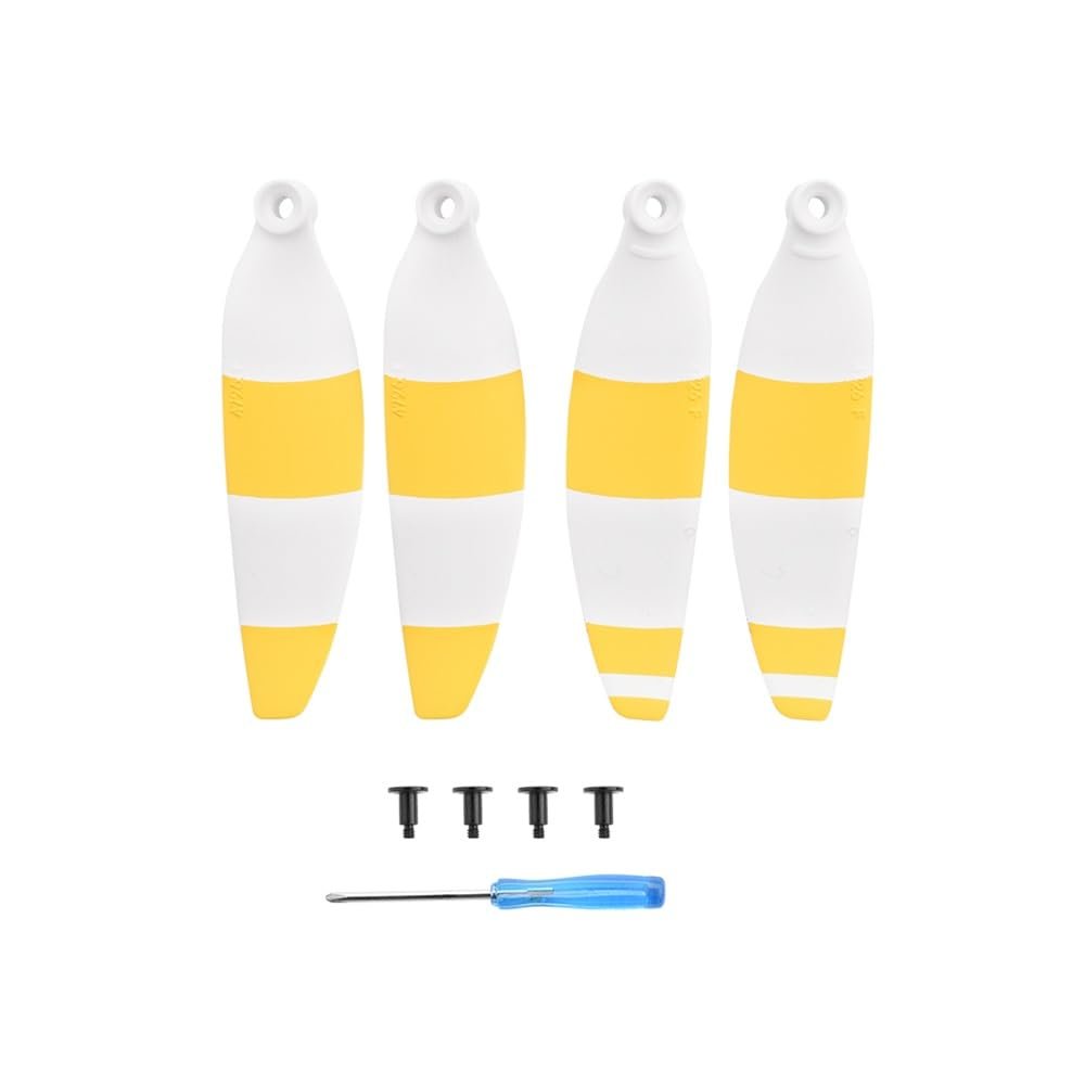 4726 Baling-Baling for For Mavic Mini 2 Warna-warni Set Baling-Baling Sayap Drone Kebisingan Rendah Aksesoris Drone Portabel (Size : White Yellow1 pair)
