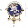 Detailed Compass Design Globe, World Globe with Zinc Alloy Stand, Educational Earth Globe with HD Printed Map Geographic Globe New view 2