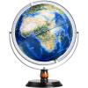 Detailed 32CM/12.6IN Globe, LED Illuminated Population Distribution Map At Night World Globe, 3D Concave-convex Relief AR Earth Globe New view 1