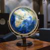Detailed 32CM/12.6IN Globe, LED Illuminated Population Distribution Map At Night World Globe, 3D Concave-convex Relief AR Earth Globe New view 3