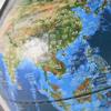 Detailed 32CM/12.6IN Globe, LED Illuminated Population Distribution Map At Night World Globe, 3D Concave-convex Relief AR Earth Globe New view 4