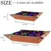Mushrooms Dice Tray Dice Holder PU Leather Portable Folding Dice Rolling Tray Dice Mat Dice Storage Accessories Decorative Desk Organizer Gift for RPG, DND Game Players view 4
