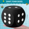 Shappy 6 Inches Foam Dice Fun Filled Large Educational Toy Kawaii Giant Dice Decorative Eva Foam Jumbo Cube Big Square Building Blocks for Game Nights Learning Sessions(Black,1 Pc) view 2