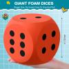 Shappy 6 Inches Foam Dice Fun Filled Large Educational Toy Kawaii Giant Dice Decorative Eva Foam Jumbo Cube Big Square Building Blocks for Game Nights Learning Sessions(Orange,1 Pc) view 2