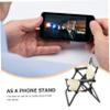4pcs Mini Folding Chair Folding Chair Models Dollhouse Phone Stand for Desk Phone Cradle Stand Funny Holder Mini Foldable s Miniature Ornaments view 3
