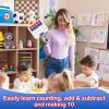 Kasfalci Magnetic Ten-Frame Set,Math Manipulative Games for Kids Toddlers,5 Dry Erase Paddles & 150 Math Counters,Addition & Subtraction Game,Counting Toys,Kindergarten Preschool Classroom Must Haves view 2