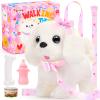 Tagitary Plush Toys Interactive Puppy Toy for Kids,Electronic Toy Dog That Walk and Bark,Tail Wagging, Fake Dog Toy with Leash,Perfect Easter Christmas Birthday Gift for Kids Toddlers view 1