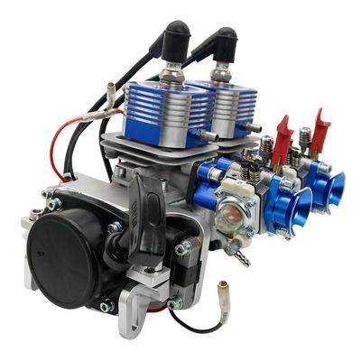 FLMLF 58cc Twin-Cylinder Engine Fit for Zenoah CY RCMK Marine QJ Engines Rc Boat Toys Parts (Reverse)