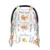 Personalized Goldfish Baby Car Seat Canopy for Babies with Name Multi Use Nursing Cover for Newborn Custom Carseat Canopy Mom Nursing Breastfeeding Covers Infant Minky Baby Blanket view 1
