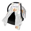Personalized Goldfish Baby Car Seat Canopy for Babies with Name Multi Use Nursing Cover for Newborn Custom Carseat Canopy Mom Nursing Breastfeeding Covers Infant Minky Baby Blanket view 2