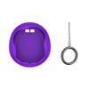 Hesupy Silicone Protective Case for Tamagotchi Uni (2023) Virtual Pet Machine, Soft Sleeve Cover Anti-Fall Anti-Scratch Pet Game Console Case with Finger Lanyard (Purple) view 2