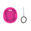 Silicone Protective Case for Tamagotchi Uni (2023) Virtual Pet Machine, Soft Sleeve Cover Anti-Fall Anti-Scratch Pet Game Console Case with Finger Lanyard (Rose) view 2