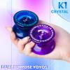 MAGICYOYO K1 Pack of 2 Yoyos for Kids, Responsive YoYos with Yoyo Storage Case,12 Strings and Unresponsive Bearing Kit for Dual Purpose Use ( Dark Blue & Purple) view 2