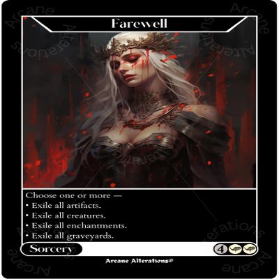 Arcane Alterations Farewell - Altered Art Custom Proxy Cards